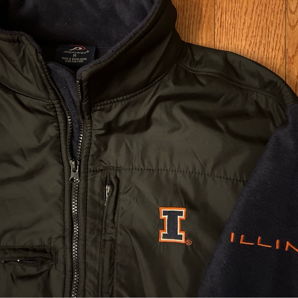 Illinois Pro Player Vintage Zip-Up Fleece Size Medium - Picture 3 of 4